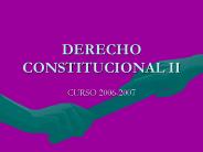 DERECHO CONSTITUCIONAL II