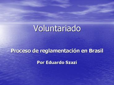 Voluntariado