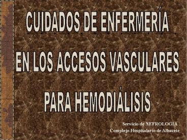 Servicio de NEFROLOG