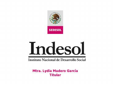 Mtra' Lydia Madero Garca