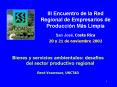 Bienes y servicios ambientales: desafios del sector productivo regional PowerPoint PPT Presentation