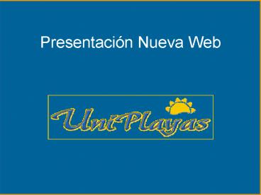 Presentacin Nueva Web