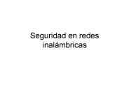 Seguridad en redes inal