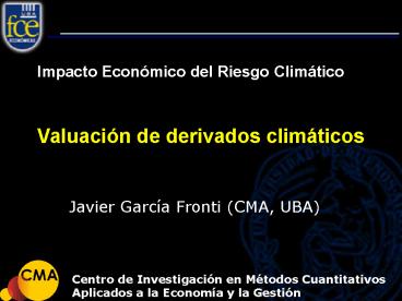 Impacto Econmico del Riesgo Climtico