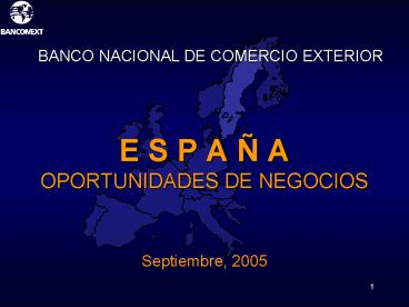 E S P A A OPORTUNIDADES DE NEGOCIOS