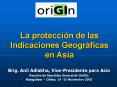 La proteccin de las Indicaciones Geogrficas en Asia PowerPoint PPT Presentation