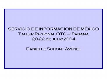 SERVICIO DE INFORMACI