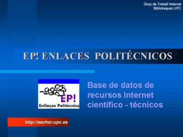 EP ENLACES POLITCNICOS