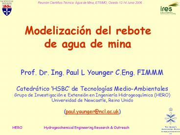 Modelizacin del rebote de agua de mina