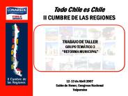 II CUMBRE DE LAS REGIONES