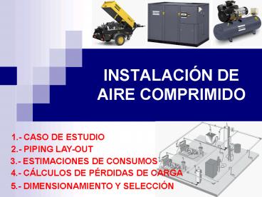 INSTALACIN DE AIRE COMPRIMIDO