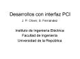 Desarrollos con interfaz PCI PowerPoint PPT Presentation