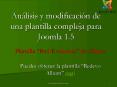 Anlisis y modificacin de una plantilla compleja para Joomla 1'5 PowerPoint PPT Presentation