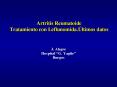 Artritis Reumatoide Tratamiento con Leflunomida'ltimos datos PowerPoint PPT Presentation