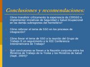 Conclusiones y recomendaciones: