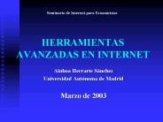 HERRAMIENTAS AVANZADAS EN INTERNET