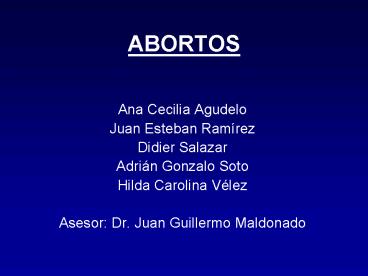 ABORTOS
