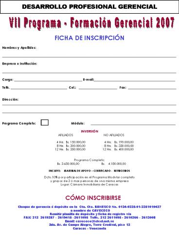 CMO INSCRIBIRSE