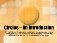 Circles An Introduction