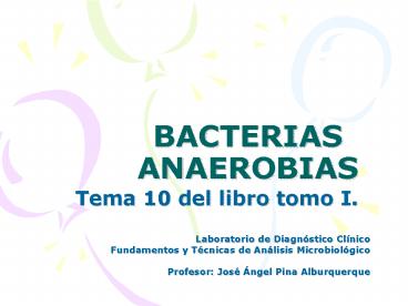 BACTERIAS ANAEROBIAS