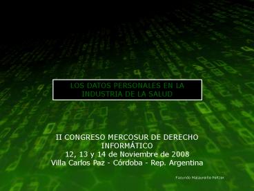 HD SALUD II CONGRESO VCARLOS PAZ