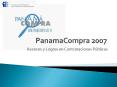 PanamaCompra 2007 PowerPoint PPT Presentation