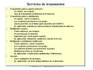 Servicios de transmisin