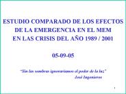 ESTUDIO COMPARADO DE LOS EFECTOS