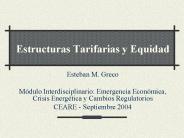 Estructuras Tarifarias y Equidad