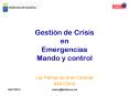 Gestin de Crisis en Emergencias Mando y control PowerPoint PPT Presentation