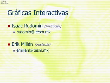 Grficas Interactivas