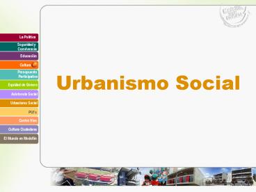 Urbanismo Social