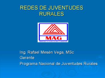 REDES DE JUVENTUDES RURALES
