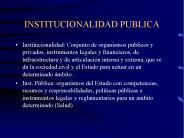 INSTITUCIONALIDAD PUBLICA