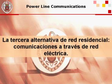 Power Line Communications