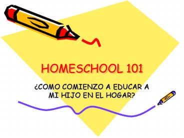 HOMESCHOOL 101