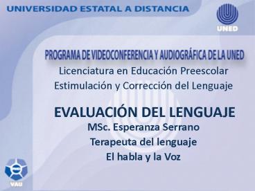 Licenciatura en Educacin Preescolar