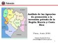 Anlisis de las Agencias de promocin a la inversin privada de la Regin Murcia y Costa Rica PowerPoint PPT Presentation