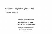 Diapositivas proyectadas en clases Bioingenier