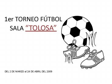 1er TORNEO F