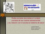Redes sociales asociadas al cuidado