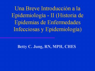 Una Breve Introducci