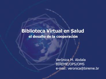 Biblioteca Virtual en Salud
