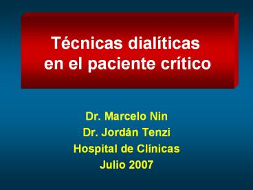 Dr. Marcelo Nin
