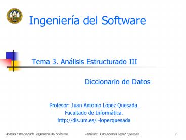 Ingeniera del Software