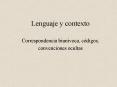 Lenguaje y contexto PowerPoint PPT Presentation