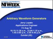 Arbitrary Waveform Generators