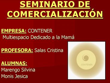 SEMINARIO DE COMERCIALIZACIN