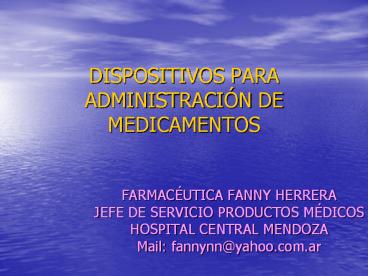 DISPOSITIVOS PARA ADMINISTRACI