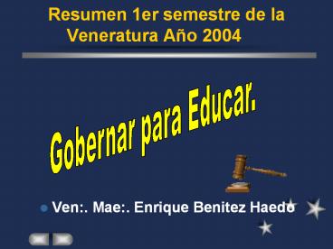 Resumen 1er semestre de la Veneratura A